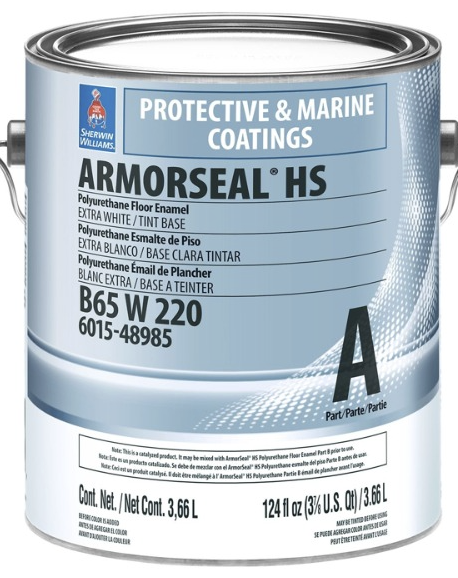 ArmorSeal 1000 HS — Sherwin-Williams polyurethane floor enamel can